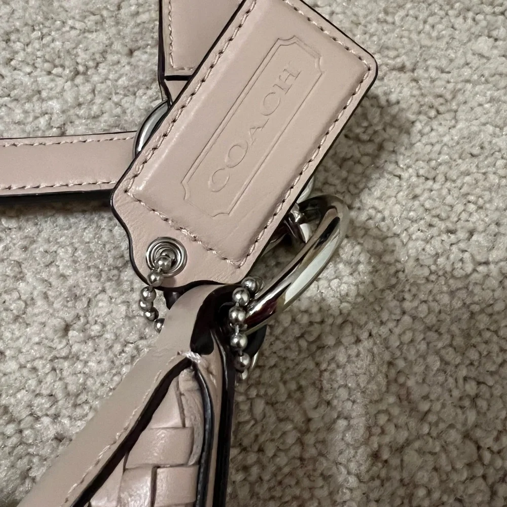 Coach Woven Leather Crossbody - Picture 6 of 7